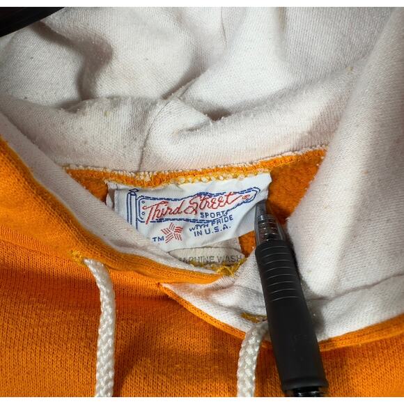 VINTAGE 90s Tennessee Sweatshirt Women's XL (18) Hoodie Logo Cotton Made In USA - Picture 2 of 8